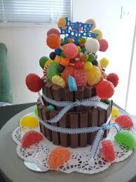 Candy Birthday Cake Gateau Kitkat Idee Gateau Bonbon