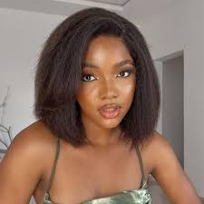 Kinky Straight Yaki Bob Wig