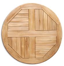 Ayakci Yuvarlak Teak Masa Tablasi
