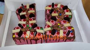 Number 12 Dripping Chocolate Cake With Chocolates Oreos Cherries And Wafers Confetti Cake Cake Oreo