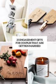 We decided not to register for our engagement parties because we didn't love the idea of people feeling obligated to buy us fancy gifts twice. 25 Engagement Gifts For Couples That Are Getting Married Weddingomania