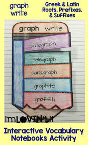 Interactive Vocabulary Notebooks I M Lovin Lit Vocabulary Notebook Interactive Vocabulary Prefixes And Suffixes