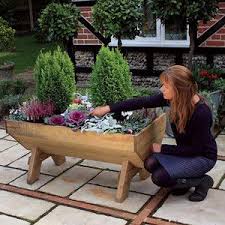 Wooden Plant Trough Raised Planters At Harrod Horticultural Trough Planters Garden Troughs Plant Troughs