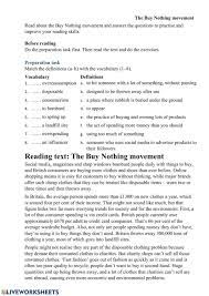 Nature And Environment Interactive Worksheet Vocabulary Definitions Reading Comprehension Worksheets