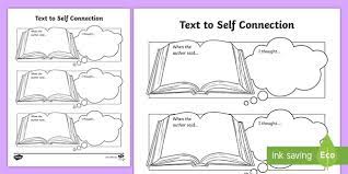 Students write information from the passages into the appropriate graphic organizer on the backside or a separate sheet of paper. Text To Self Connection Activity