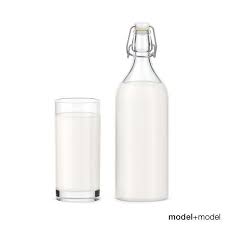 Bottle Glass Milk 3d Model Milk Glass Glass Bottle