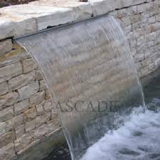 This dramatic cascade waterfall is a perfect example of how these features create a sleek, seamless, virtual wall of water. staggered cascade waterfalls at the pool edge offer a stepstone variation for. Waterfall Fountains Standard And Custom Solutions Cascade