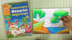 Download now gambar mewarnai pemandangan mudah beserta contoh romadecade. Pre Order Panduan Lengkap Mewarnai Dengan Krayon Cikal Aksara