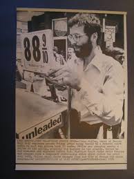AP Wire Press Photo 1979 Glenn Martin Heller arrested for High Gas Prices