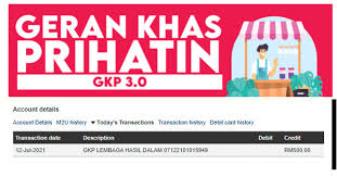 Geran Khas Prihatin Bantuan Keluarga Malaysia