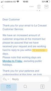 Check spelling or type a new query. Wow This Is Le Creuset Australia Customer Service Lecreuset