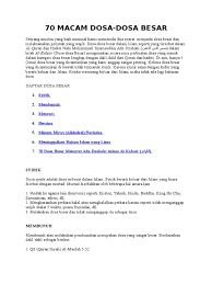 Definisi dosa besarmenurut pendapat yang paling kuat adalah perbuatan yang bagi pelakunya diancam dengan api. 70 Dosabesar