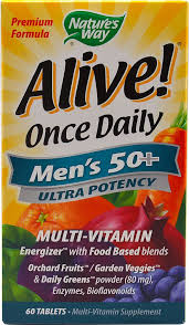 Nature S Way Alive Once Daily Men S Multi Vitamin 60 Tablets Nature S Way Alive Once Daily Men S 50 Plus Multi Vitamin 60 Tablets Multivitamin Vitamins For Energy Vitamins