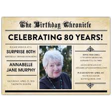 Newspaper Headline Birthday Invitations Birthday Invitations Photo Birthday Invitations Newspaper Headlines