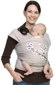 Amazon Com Moby Wrap Uv Spf 50 100 Cotton Baby Carrier Almond Blossom Baby