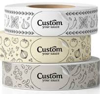 Custom Waterproof Sauce Bottle Labels - Durable & Adhesive
