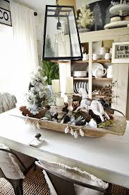 Decorate your entry console table with a dough bowl filled with fresh flowers. Christmas Dough Bowl Centerpiece Liz Marie Blog