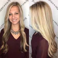 Long Blonde Highlighted Hair With Front Layers And Soft Waves The Latest Hairstyles For Men And Women 2020 Hairstyleology