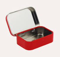 Custom Small Metal Box With Hinged Lid For Gifts Packaging