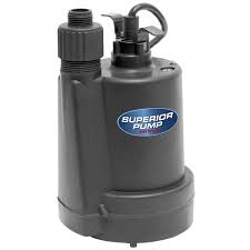 Superior Pump 91250 1/4 HP Thermoplastic Submersible Utility Pump with  10-Foot Cord - Sump Pumps - Amazon.com