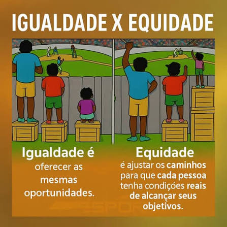 ✨ Igualdade X Equidade ✨, 🔹 Igualdade é oferecer as mesmas oportunidades a todos., 🔹 Equidade é ir além: é ajustar os caminhos para que cada pessoa tenha condições reais de alcançar seus objetivos., 💡 ...
