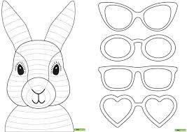 This easter silhouette craft comes with a free printable template and it will look wonderful as an diy easter decoration. Rabbit Craft Template Insymbio