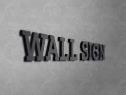 3d Logo Wall Sign Mockup 3d Logo Wall Sign Mockup Introducing Wall Sign Logo Mockup Storefront Wall Mount Logo Free Logo Mockup Logo Mockups Psd Sign Mockup