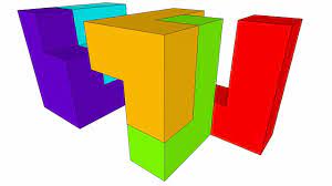 Conway's 18 piece cube puzzle. Cube 5 Piece Puzzle B Youtube