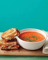 Tomato Soup With Bacon Grilled Cheese Recipe Bacon Grilled Cheese Recipes Soup And Sandwich Recipes