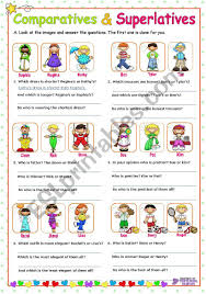 Comparison contrast topics and lesson plan(model:comparisons. Irregular Adjectives Comparative And Superlative Exercises Siswapelajar Com
