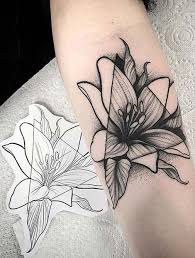 We went through social media to find 10 beautiful lily tattoos that we. 43 Pretty Lily Tattoo Ideas For Women Stayglam Shape Tattoo Lily Tattoo Tattoos