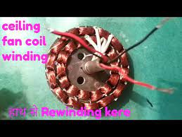 In most fan motors, the capacitor and the auxiliary winding remain connected. Ceiling Fan Coil Winding Easy At Home Hindi Youtube