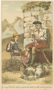 Young Walter Listening To The Tales Of The Old Shepherd Illustration From The Kaaterskill Edition Of Washington Ir Art Knit Art Painting Drawing