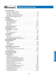 Stauff Hydraulic Accessories