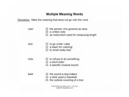 This collection of worksheets explores fun and engaging aspects of this topic. Exclusion For Multiple Meaning Words Worksheets Speech Therapy Ideas
