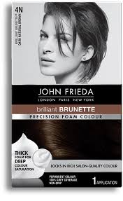 My natural haircolor is a soft black and i had previously dyed it a light brown so now its. Dark Brown Hair Color 4n John Frieda