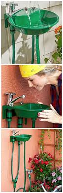 Outdoor sink makes water recycling simple. Outdoor Sink Hooks Up With Your Hose Genius Idea The Whoot