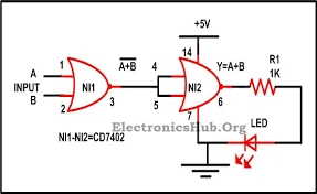 Design Of Basic Logic Gates Using Nor Gate Not Or And And Gates Logic Basic Gate