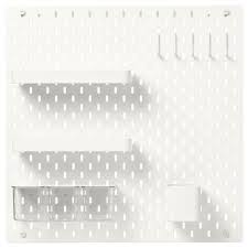 Pin By Gabi On Rooms Ikea Pegboard Ikea White Pegboard