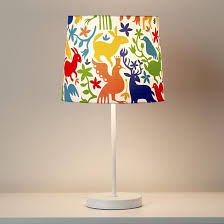 Baby S Nursery Lamp Shade The Land Of Nod Kids Lighting Colorful Animal Otomi Mexican Lamp Shade In Table Lam Nursery Lamp Mexican Decor Nursery Baby Room