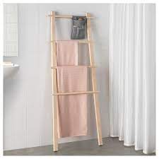 Bathroom towel rack stand shelf chrome storage floor holder metal free standing. Vilto Towel Stand Birch Ikea Bathroom Shelving Unit Ikea Clothing Rack