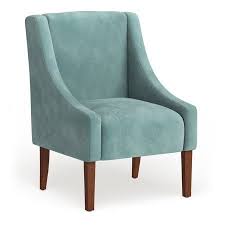 Homepop Modern Velvet Swoop Arm Accent Chair Multiple Colors Walmart Com In 2020 Blue Living Room Decor Aqua Living Room Decor Accent Chairs