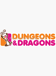 Dunkin and Dragons" Sticker for Sale by Please Pick Products