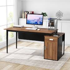 Visit alibaba.com to buy professional and multifunctional cabinet computer table at fresh deals. Tribesigns Computer Desk With Drawers And Storage Cabinet Home Office Desk Overstock 32253267