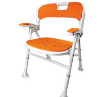 SupreGear Instant-Fold Shower Chair with Adjustable Height ...