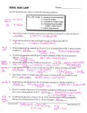 Atm = 760.0 mm hg = 101.3 kpa= 760.0 torr boyle's law problems: Answers To Half Sheet Ideal Gas Laws 3 Ideal Gas Law Name Use The Ideal Gas Law Below To Solve The Following Problems Pv Nrt Where P Pressure In Course Hero