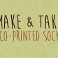 Make & Take Eco-Printed Socks event in Harrisonburg, VA