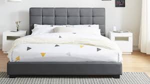 lit 2 places william 160x200 cm tete de lit gris fonce lit capitonne tetes de lit capitonnees en tissu tete de lit capitonnee