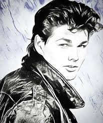 Pin By Heidi Van Der Velden On I Love A Ha Celebrity Drawings Celebrity Portraits Pretty Men