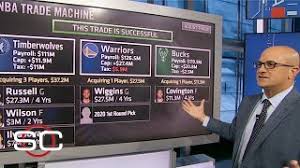 Jun 08, 2021 · but they would likely have to trade away some other young players like deni avdija ($4.6 million) and thomas bryant ($8.6 million) to get this through the espn trade machine. Nba Trade Machine How The Warriors Bucks Timberwolves Pull Off A Blockbuster Deal Sportscenter Youtube